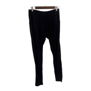 Zeronic Black High-Waisted athletic workout Leggings Large